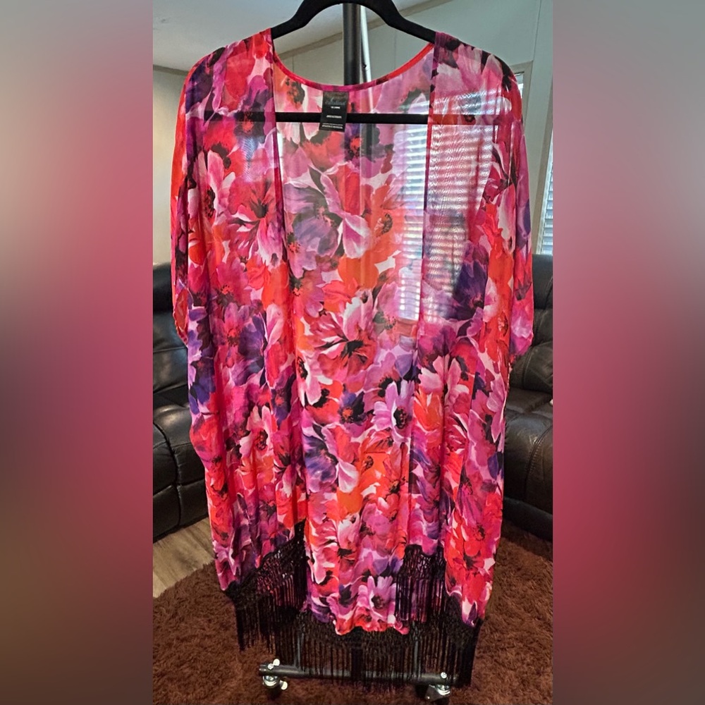 Flowers Bathing Suit Cover